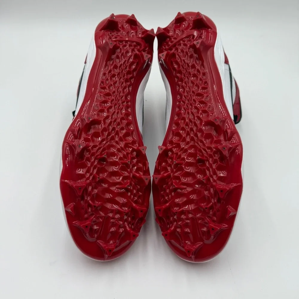 Nike Jordan 1 TD Cleat 2023 Mid Chicago Red White Black FJ6805-106 Men's Size 11